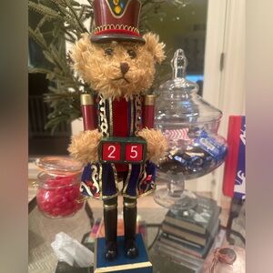 Christmas Countdown Nutcracker Bear Holiday Decor